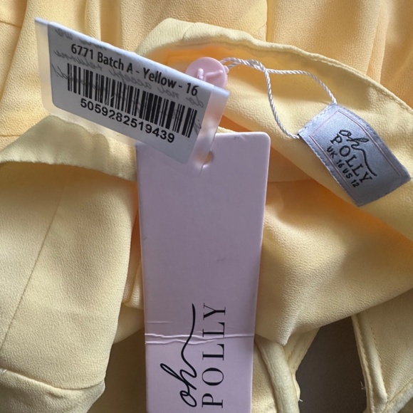 Oh Polly Sunny Yellow Halter Mini Dress - Picture 6 of 6